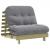 Canapea futon cu saltea, 80x206x11 cm, lemn de pin tratat GartenMobel Dekor