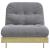 Canapea futon cu saltea, 80x206x11 cm, lemn de pin tratat GartenMobel Dekor