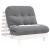 Canapea futon cu saltea, alb, 90x206x11 cm, lemn masiv de pin GartenMobel Dekor