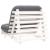 Canapea futon cu saltea, alb, 90x206x11 cm, lemn masiv de pin GartenMobel Dekor