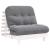 Canapea futon cu saltea, alb, 90x206x11 cm, lemn masiv de pin GartenMobel Dekor