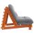 Canapea futon cu saltea, maro, 90x206x11 cm, lemn masiv de pin GartenMobel Dekor