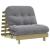Canapea futon cu saltea, 90x206x11 cm, lemn de pin tratat GartenMobel Dekor