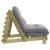 Canapea futon cu saltea, 90x206x11 cm, lemn de pin tratat GartenMobel Dekor