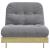 Canapea futon cu saltea, 90x206x11 cm, lemn de pin tratat GartenMobel Dekor