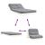 Canapea futon cu saltea, alb, 100x206x11 cm, lemn masiv de pin GartenMobel Dekor