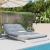 Canapea futon cu saltea, alb, 100x206x11 cm, lemn masiv de pin GartenMobel Dekor