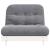 Canapea futon cu saltea, alb, 100x206x11 cm, lemn masiv de pin GartenMobel Dekor