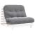 Canapea futon cu saltea, alb, 100x206x11 cm, lemn masiv de pin GartenMobel Dekor