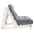 Canapea futon cu saltea, alb, 100x206x11 cm, lemn masiv de pin GartenMobel Dekor