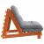 Canapea futon cu saltea, maro, 100x206x11 cm, lemn masiv de pin GartenMobel Dekor