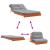 Canapea futon cu saltea, maro, 100x206x11 cm, lemn masiv de pin GartenMobel Dekor