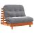 Canapea futon cu saltea, maro, 100x206x11 cm, lemn masiv de pin GartenMobel Dekor