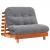 Canapea futon cu saltea, maro, 100x206x11 cm, lemn masiv de pin GartenMobel Dekor