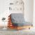 Canapea futon cu saltea, maro, 100x206x11 cm, lemn masiv de pin GartenMobel Dekor