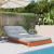 Canapea futon cu saltea, maro, 100x206x11 cm, lemn masiv de pin GartenMobel Dekor