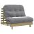 Canapea futon cu saltea, 100x206x11 cm, lemn de pin tratat GartenMobel Dekor