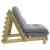 Canapea futon cu saltea, 100x206x11 cm, lemn de pin tratat GartenMobel Dekor