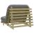 Canapea futon cu saltea, 100x206x11 cm, lemn de pin tratat GartenMobel Dekor