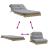 Canapea futon cu saltea, 100x206x11 cm, lemn de pin tratat GartenMobel Dekor
