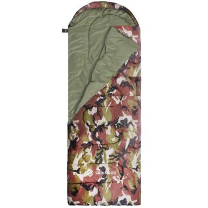 Sac de dormit, turistic, 2 in 1, camuflaj, 210x73 cm, Springos GartenVIP DiyLine