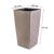 Ghiveci decorativ de flori, Prosperplast, Rato, imitatie ratan, patrat, cafeniu, 32.5x32.5x61 cm GartenVIP DiyLine