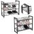 Suport depozitat incaltaminte, Songmics, 3 polite, metal, negru, 74x30.7x62.8 cm GartenVIP DiyLine