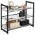 Suport depozitat incaltaminte, Songmics, 3 polite, metal, negru, 74x30.7x62.8 cm GartenVIP DiyLine