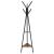 Cuier, Songmics, 6 carlige, 2 rafturi, metal, negru, 49x49x179 cm GartenVIP DiyLine