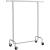 Suport mobil cu roti pentru haine, Songmics, reglabil, metal, argintiu, max 130 kg, 110x55x160 cm GartenVIP DiyLine