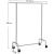 Suport mobil cu roti pentru haine, Songmics, reglabil, metal, argintiu, max 130 kg, 110x55x160 cm GartenVIP DiyLine