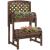 Jardiniera decorativa cu suport pentru plante cataratoare, lemn, 2 nivele, tip butoi, 49x42x80 cm GartenVIP DiyLine