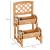 Jardiniera decorativa cu suport pentru plante cataratoare, lemn, 2 nivele, tip butoi, 45x45x80 cm GartenVIP DiyLine