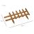 Gard de gradina decorativ, din lemn, maro, set 12 buc, 60x34 cm GartenVIP DiyLine