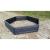 Pat/strat inaltat pentru flori, legume, din plastic, efect lemn, antracit, 148x129x25 cm, Prosperplast GartenVIP DiyLine