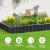 Pat/strat inaltat pentru flori, legume, din otel zincat, 258x90x30 cm GartenVIP DiyLine