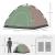 Cort camping, 4 persoane, impermeabil, cu geanta, deschidere automata, verde si maro, 210x210x135 cm GartenVIP DiyLine