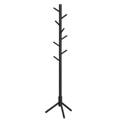 Cuier design scandinav, Artool, 8 carlige, lemn, negru, 47x47x175 cm GartenVIP DiyLine