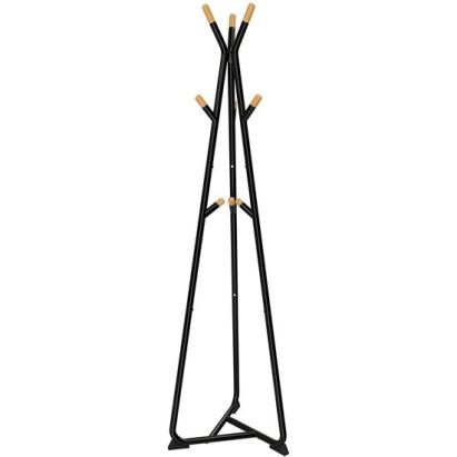 Cuier, Artool, 9 carlige, metal si lemn, negru, 49x49x172 cm GartenVIP DiyLine