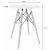 Set masa rotunda stil scandinav + 2 scaune Lago catifea verde, Artool, MDF negru si lemn, 60x72 cm GartenVIP DiyLine