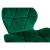 Set masa rotunda stil scandinav + 2 scaune Lago catifea verde, Artool, MDF negru si lemn, 60x72 cm GartenVIP DiyLine