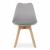 Set masa rotunda stil scandinav + 2 scaune Mark gri, Artool, MDF si lemn, 60x72 cm GartenVIP DiyLine