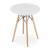 Set masa rotunda stil scandinav + 2 scaune Mark gri, Artool, MDF si lemn, 60x72 cm GartenVIP DiyLine