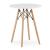 Set masa rotunda stil scandinav + 2 scaune Mark gri, Artool, MDF si lemn, 60x72 cm GartenVIP DiyLine