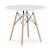 Set masa rotunda stil scandinav + 4 scaune Osaka negru, Artool, MDF si lemn, 90x72 cm GartenVIP DiyLine