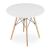 Set masa rotunda stil scandinav + 4 scaune Osaka negru, Artool, MDF si lemn, 90x72 cm GartenVIP DiyLine