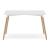 Set masa stil scandinav + 6 scaune Osaka alb, Artool, MDF alb si lemn, 120x80x75 cm GartenVIP DiyLine