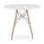 Set masa rotunda stil scandinav + 4 scaune Osaka alb, Artool, MDF si lemn, 90x72 cm GartenVIP DiyLine