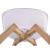 Set masa rotunda stil scandinav + 2 scaune Mark, Artool, MDF si lemn, alb, 60x72 cm GartenVIP DiyLine