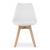 Set masa rotunda stil scandinav + 2 scaune Mark, Artool, MDF si lemn, alb, 60x72 cm GartenVIP DiyLine